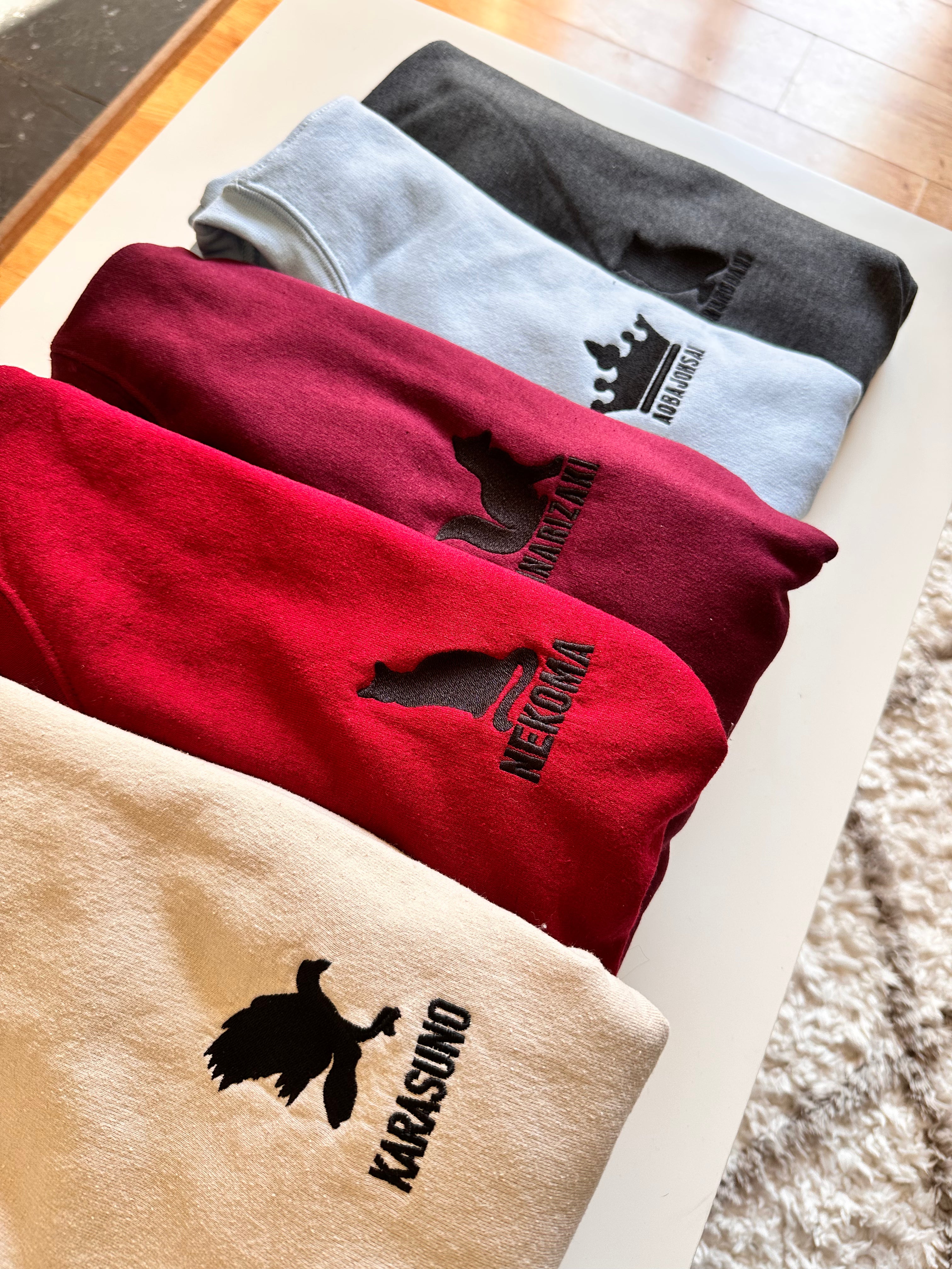 Embroidered Aoba Johsai Haikyuu Inspired Sweatshirt PRE-ORDER