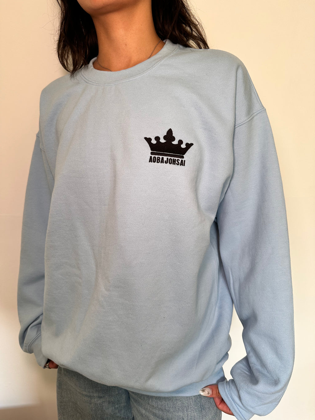 Embroidered Aoba Johsai Haikyuu Inspired Sweatshirt PRE-ORDER
