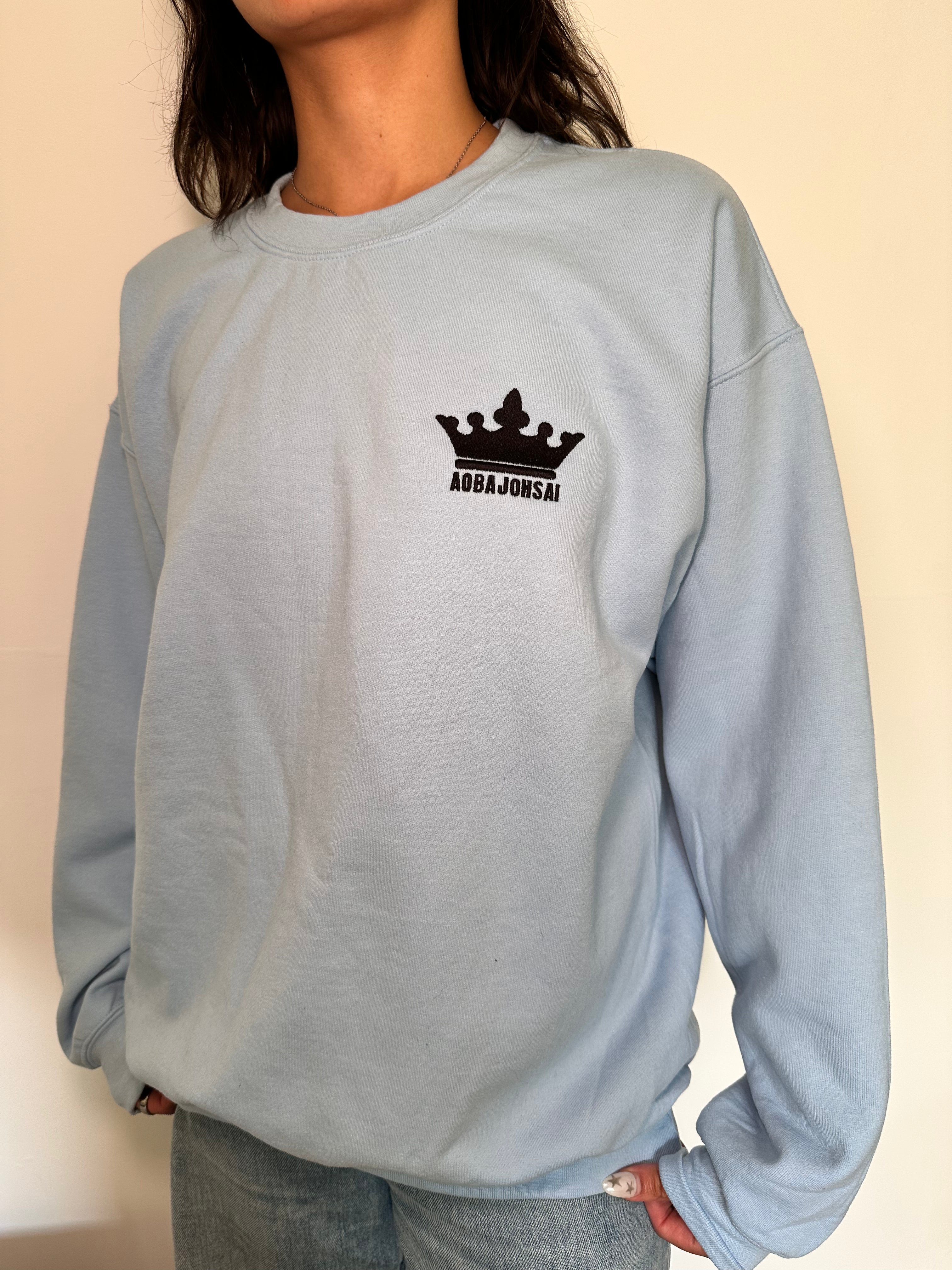 Embroidered Aoba Johsai Haikyuu Inspired Sweatshirt PRE-ORDER