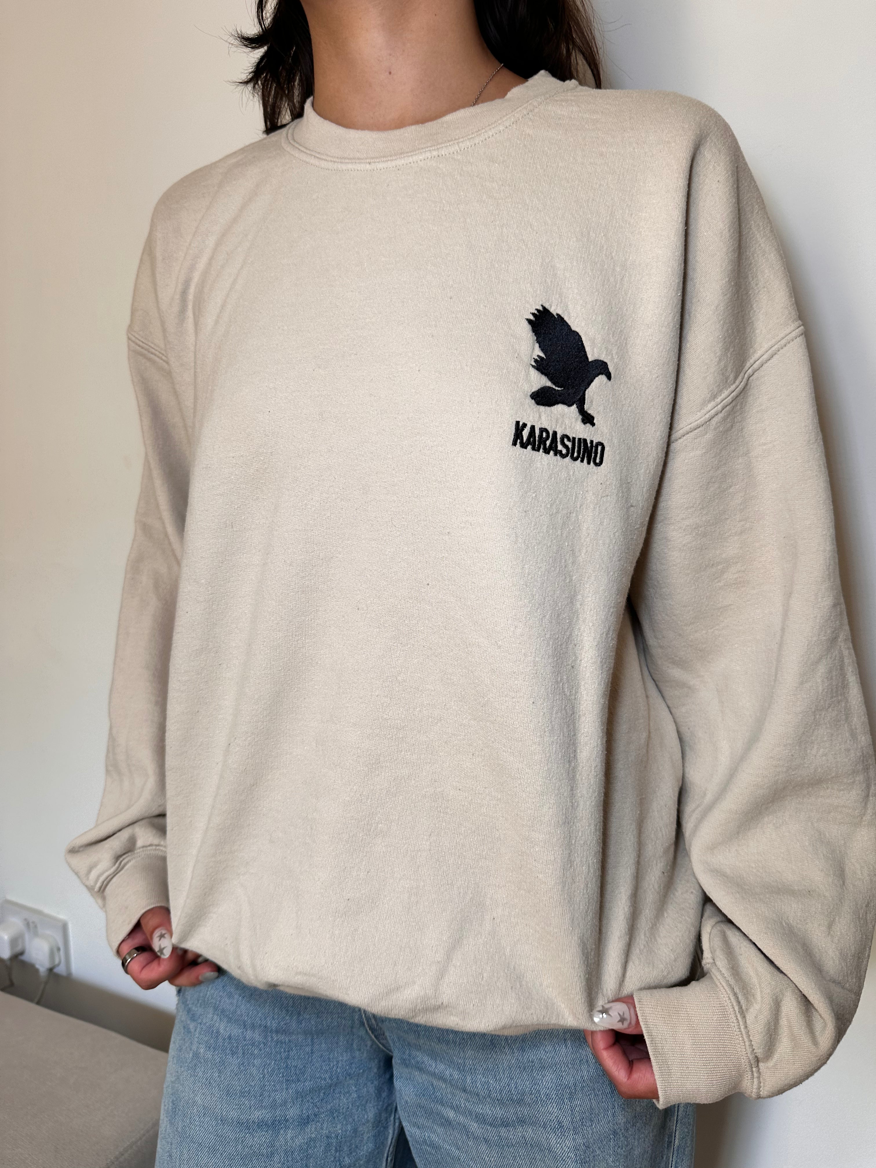 Embroidered Karasuno Haikyuu Inspired Sweatshirt PRE-ORDER